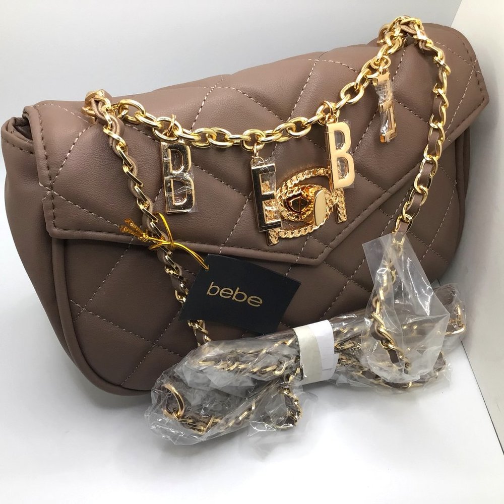 Bebe Wyatt V Flap Handbag